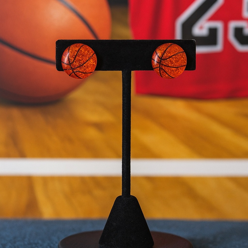 Basketball Themed Earrings